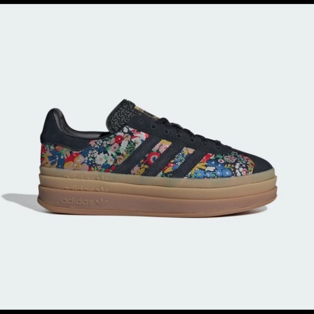Adidas Women's Floral Black Sneakers